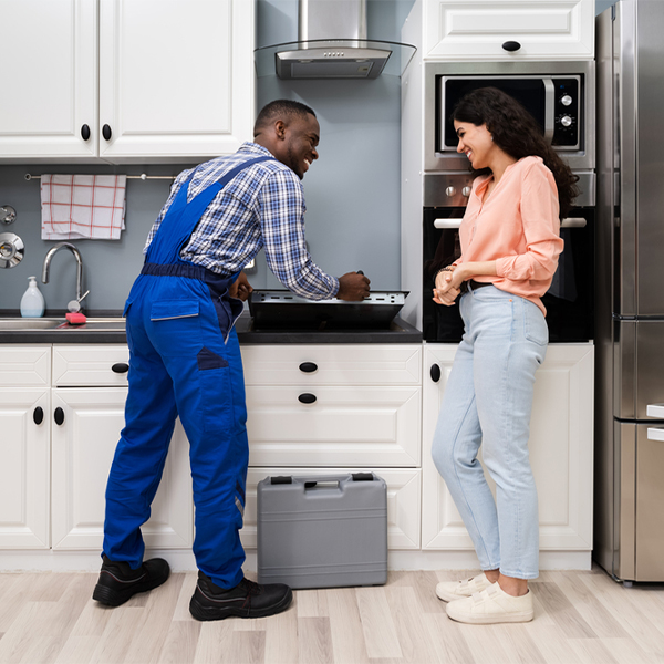 can you provide an estimate for cooktop repair before beginning any work in Newton